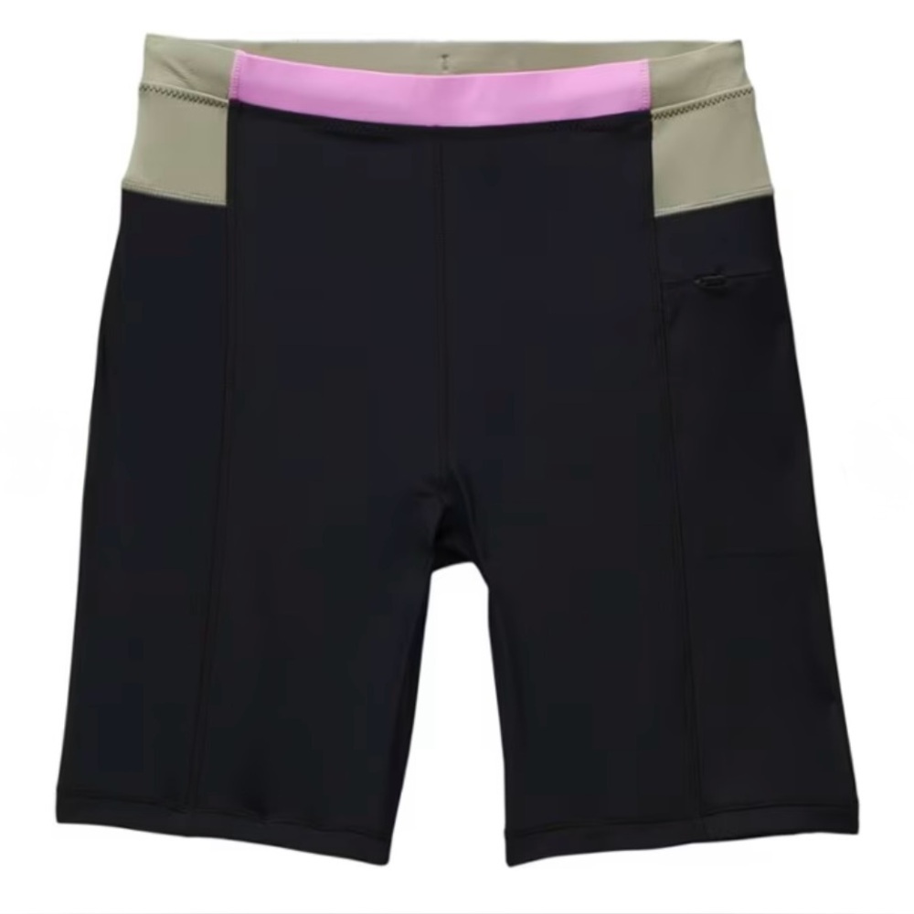 Baha Bound Swimsuit Top & 7” Shorts Size XS/S Black Colorblock NWT Athleisure - Picture 9 of 12